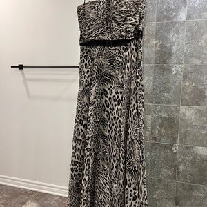 Chiffon Leopard Gown